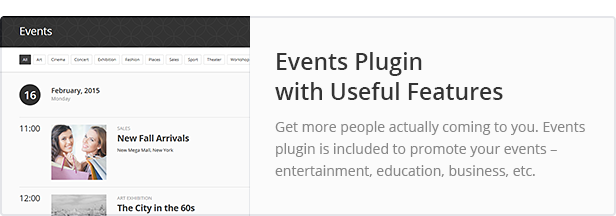 Events Plugin with Useful Features
